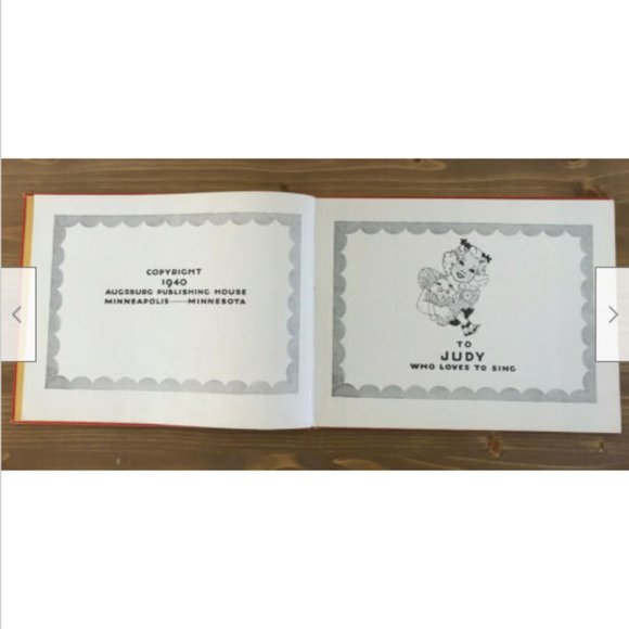 Vtg 1940 Hardcover Book Let's Sing Songs for Little Children Augsburg Publishing - Picture 4 of 6